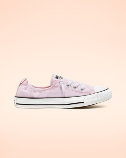 Converse, Pantofi Sport Dama Shirting Chuck Taylor All Star Shoreline DCPXF8290, Roz/Negrii/Albi
